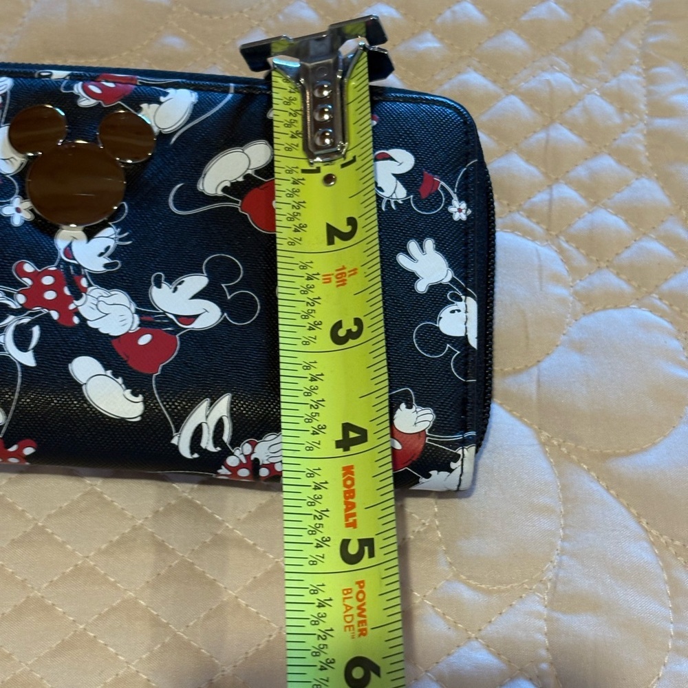 Disney Black and Red Mickey Mouse Zip Around Wallet - Picture 12 of 12